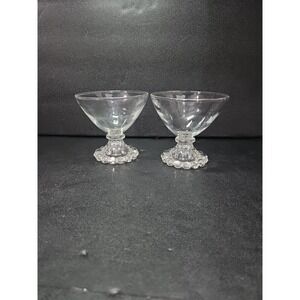 Anchor Hocking Berwick Boopie Champagne Glasses, Set of 2, Clear Sherbet Glasses